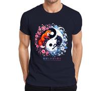 By The Pact of Kitsune and Hyoro Yin Yang - Camiseta para hombre, azul marino, 3XL