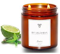BY VELCHEVA ı Vela perfumada BAMBOO ı Cera de Coco y Soja ı 60+ horas ı 500ml