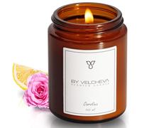 BY VELCHEVA ı Vela perfumada CAROLINA ı Cera de Coco y Soja ı 30+ horas ı 160ml