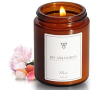 BY VELCHEVA ı Vela perfumada FLEUR ı Cera de Coco y Soja ı 30+ horas ı 160ml