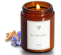 BY VELCHEVA ı Vela perfumada SANTAL ı Cera de Coco y Soja ı 30+ horas ı 160ml