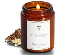 BY VELCHEVA ı Vela perfumada TOBACCO VANILLA ı Cera de Coco y Soja ı 30+ horas ı 160ml
