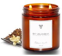 BY VELCHEVA ı Vela perfumada TOBACCO VANILLA ı Cera de Coco y Soja ı 60+ horas ı 500ml