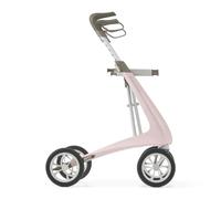 byACRE Andador de carbono ultraligero - Andador de carbono más ligero del mundo - Solo 10 libras | Uso en interiores y exteriores | Plegable con asiento y fácil de viajar (rosa pálido, pista compacta)