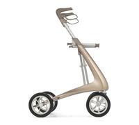 byACRE Andador de carbono ultraligero - Andador de carbono más ligero del mundo - Solo 10 libras | Uso en interiores y exteriores | Plegable con asiento y fácil de viajar (oro champán, pista ancha)