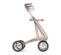 byACRE Andador de carbono ultraligero - Andador de carbono más ligero del mundo - Solo 10 libras | Uso en interiores y exteriores | Plegable con asiento y fácil de viajar (oro champán, pista compacta)