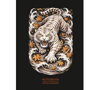 ByakkoTattoo Notebook - White Tiger Japanese Journal: Minimalist Irezumi Inspired, for Strength, Protection & Warrior Mindset (Tattoo Symphony)
