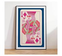 BYAMBD Arte de Pared Canvas Prints Decoración Cuadro Decorativo De Pared con Diseño Retro De Cubo De Póker K, Impreso En Lienzo, Sin Marco. Ideal para La Decoración del Hogar(40x60cm)