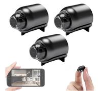 Byandbyair Mini Camera, Mini 5g Wireless WiFi Camera 1080p HD, Minis Full HD SecurityCamera, Small SecurityCameras Wireless Hidden,for Home Security, Easy Installation (3Pcs)