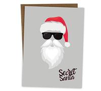 BYANIKA Tarjeta secreta de Papá Noel, Feliz Navidad, regalos de Papá Noel secreto de menos de 5 libras