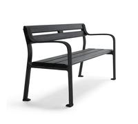 Byarums bruk Sofá Joy Caoba barniz negro. soporte negro