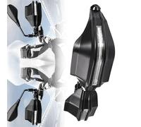 BybAgs Motocicleta para Suzuki V-Strom DL650 DL250 GW250 GSX150 Protector De Mano Protector De Manillar A Prueba De Viento Protección De Guardamanos Protectores Manos (Color : Black with Light)