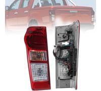 BYBEST Piloto Trasero para Isuzu DMax D Max Ute 2017-2019, LED Izquierdo Derecho Luz Trasera Freno Posterior Lámpara Luces Coche Reemplazo,Red- Left