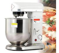 ByBoDi Batidora de Alimentos Comercial, batidora eléctrica 3 en 1, batidora de pie para Hornear de 5 l, 7 l y 10 l, batidora eléctrica multifunción con Recipiente de Acero Inoxidable White-10L