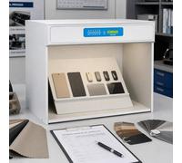 ByBoDi Gabinete de comparación de Color con Fuente de luz, Caja de visualización LED para evaluación precisa del Color en Control de Calidad de impresión Textil y de Pintura No45°Grandstand-Fivelight