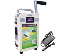 ByBoDi Generador de manivela de 150 W, Fuente de alimentación de Emergencia Manual portátil, Kit de Arranque eléctrico doméstico de 220 V/12 V/5 V, Fuente de alimentación móvil para Exteriores