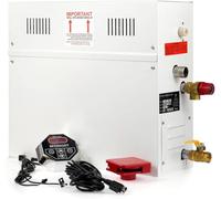 ByBoDi Generador de Vapor para Sauna doméstica, de Acero Inoxidable, con Controlador Digital, Temperatura Ajustable (35-55 °C) y Temporizador, para Sauna húmeda/Seca. 110v-18kw