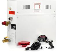 ByBoDi Generador de Vapor para Sauna doméstica, Opciones de 3 kW a 18 kW, Controlador con Pantalla Digital de 95 a 131 °F, Drenaje automático autolimpiante, Apto para cabinas de Ducha 220v-4.5kw