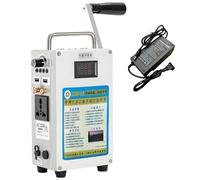 ByBoDi Generador portátil de manivela, generador de manivela de Gran Capacidad para Exteriores 220V/110V 200W/500W, generador de Alta Potencia, Herramienta de iluminación de Emergencia 27AH/200W