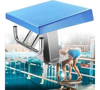 ByBoDi Plataforma de Salto estándar para Piscinas, trampolín de Entrenamiento para competiciones de natación, Bloque de Salida de un Solo escalón de Acero Inoxidable para Piscinas Standard