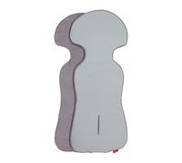 ByBoom Basics Cojín para asiento de bebé (77 x 32 cm, lado de algodón y rizo, para portabebés, asiento de coche (por ejemplo, MaxiCosi, Britax Römer, Cybex), cochecito, carrito de bebé, remolque