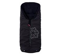 ByBoom® - Saco para pies termo-activo Softshell para carritos y sillas de paseo, Color:Negro/Negro