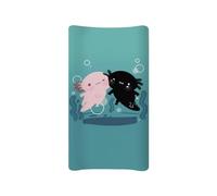 BYCHECAR Axolotl - Funda para cambiador de bebé para niñas y niños, funda de mesa para cambiar pañales, suave, lavable, elástica, cubierta de sábana