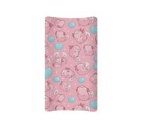 BYCHECAR Axolotl - Fundas para cambiador de pañales para bebés y niñas, cómodas, suaves, transpirables, color rosa