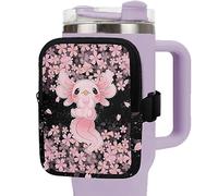 BYCHECAR Bolsa de vaso para bolsillo de almacenamiento Stanley Cup, Axolotl Cherry Blossom, talla única