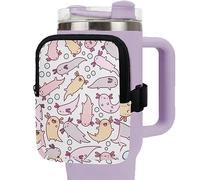 BYCHECAR Bolsa de vaso para bolsillo de almacenamiento Stanley Cup, Axolotl, talla única