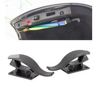 BYCHKA 2 Piezas Gancho Maletero Coche Apto para Mercedes Benz E-Klasse A238 Cabrio 2018-2023, Soporte Paraguas Colgador Interior Clips Fijación Antiarañazos Plástico ABS