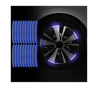 BYCHKA CalcomaníA Reflectante para Llanta para Mercedes Benz CLA Coupé C117 I 2013-2019, AntiarañAzos Reflectantes Cinta Rayas De Rueda PelíCula De DecoracióN,Blue