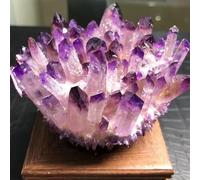BYCIFRLG Amethyst Cluster Raw Stones Geode Quartz Crystal Minerals Gemstone Remove Negative 1pcs Ornaments (Size : 400-500g)