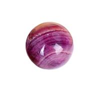 BYCIFRLG Crystal Candy Fluorite Ball Raw Stone Polished Home Office Decoration Feng Shui Ball Crafts Ornaments,40~45mm