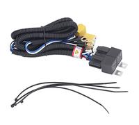 BYCIFRLG H4 Headlight Relay Harness Built in 2 Relays Socket Type Installation Ceramic Socket H6054 7x6 Headlamp Wiring Harness Kit
