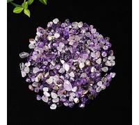 BYCIFRLG Quartz Rock Debris Gravel Rough Raw Decorative Quartz Crystal Gravel Roll Block Stone Ornaments (Color : Amethyst, Size : 50g)
