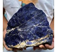 BYCIFRLG Stone Large Noble Dark Blue Sodalite Crystal Gemstone Rough Raw Rock (900-1000g)