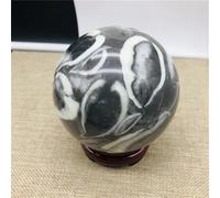 BYCIFRLG Stone Shell Jasper Thousand Eyes Crystal Polishing Ball Gift(5.5-6cm)