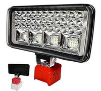 bycpower - Lámpara de trabajo inalámbrica para Einhell PXC Power X-Change de 18 V, 90 W, 6800 lm, con 2 modos de batería, foco LED con 2 carga USB, luz de inundación portátil para obras, camping