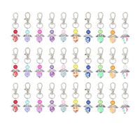 Bydezcon 30 piezas Ángel llavero decorativo encanto decoración del hogar accesorios para bodas vacaciones Año Nuevo regalo