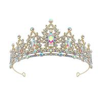 Bydezcon Colorido Rhinestones Boda Diadema Chispeante Diadema Tiaras Cristal Coronas Nupciales Accesorios para el Cabello de Moda para las Mujeres