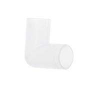 Bydezcon Conector de plástico manguera de agua conector 3/8 pulgadas adaptador de ángulo para acuario, sistema de agua de aves de corral pociones equipo blanco