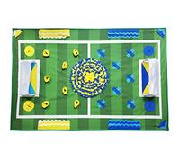 Bydezcon Dispensador de golosinas interactivo para cachorros, juguete de peluche para perros, juguete de fútbol para masticar, almohadilla para perros para alimentar a tu mascota