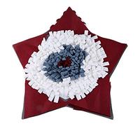 Bydezcon Esterilla para olfatear en forma de estrella para perros, manta de entrenamiento, almohadilla olfativa, comedero lento, alfombra, alivia el estrés, juguete de rompecabezas antideslizante