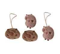 Bydezcon Paquete De 4 Capybaras Llavero De Peluche Colgante Colgante En Forma De Animal Bolsas Y Accesorios Colgante De Teléfono Móvil Decoración Hecho A Mano