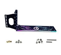 Bydezcon PCI-E - Soporte vertical para tarjetas gráficas de PC con soporte vertical para tarjetas gráficas LED de 5 V, 3 pines, 12 V, soporte vertical