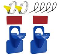 Bydezcon Soporte para tubería de piscina, soporte para manguera, cinta adhesiva, abrazaderas de manguera de acero
