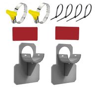 Bydezcon Soporte para tubería de piscina, soporte para manguera, cinta adhesiva, abrazaderas de manguera de acero