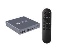 ByDiffer Reproductor multimedia digital 4K, reproductor de vídeo MP4 para TV con salida HDMI/AV/óptica, mini reproductores multimedia HD 4K a 60Hz para unidad USB/tarjeta micro SD, señalización