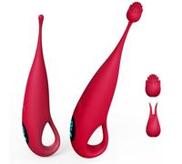 BYDPBS Mini Vibrador Oculto con 9 Modos De Vibración, Pantalla LCD Incorporada, Estimulador De Masaje De Clítoris, Masturbador para Adultos, Herramienta De Placer Sexual Femenino (Resistente Al Agua)